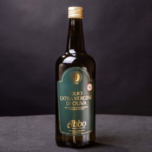 Olio extravergine di oliva high standard taggiasco Abbo in bottiglia da 1lt