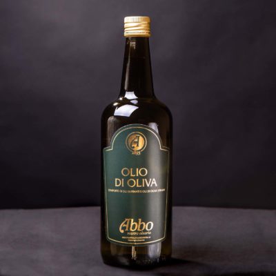Olio di oliva Abbo 100% italiano in bottiglia da 1lt