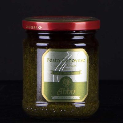 Pesto genovese con olio extravergine di oliva Abbo