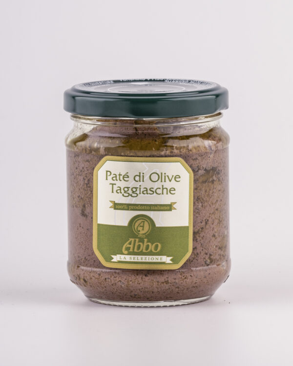 Patè di olive taggiasche selezione Abbo prodotto 100% italiano