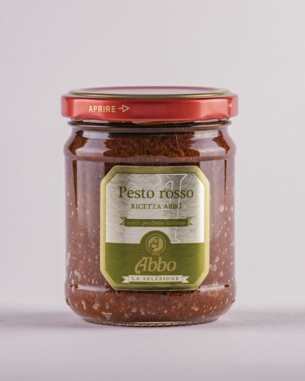 Pesto Rosso Ricetta Abbo 100% prodotto italiano